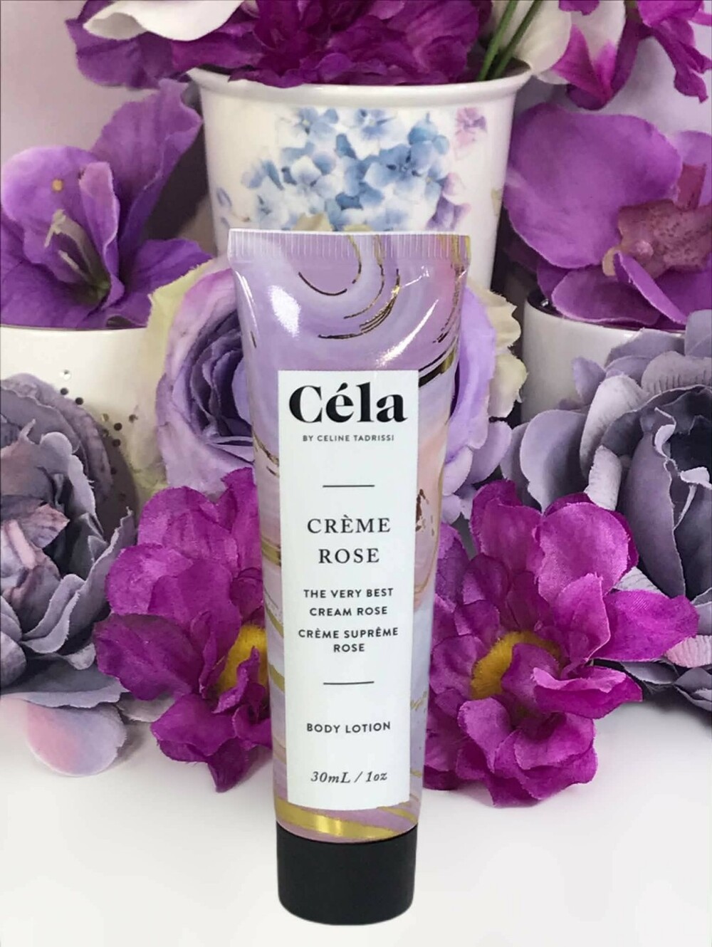 🟢3/$19! Cela Creme Rose Body Lotion Travel Size 30 ml *NEW, Sealed Under Cap